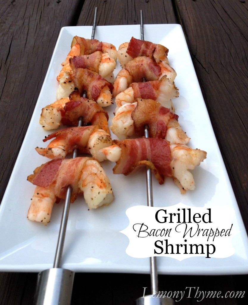 Grilled Bacon Wrapped Shrimp