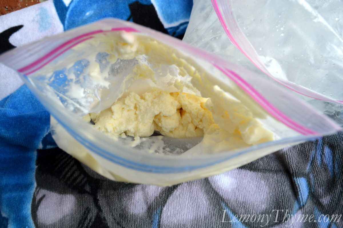 Homemade Ice Cream in a Ziploc Bag