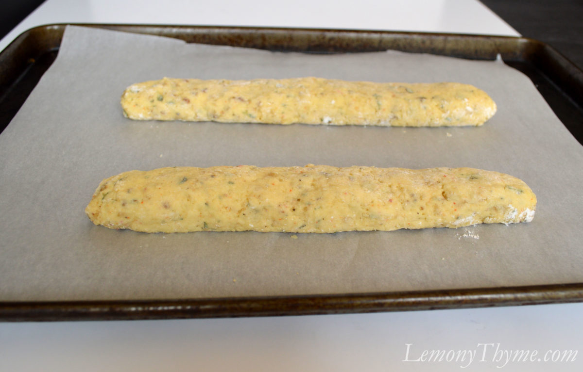 Savory Parmesan & Herb Walnut Biscotti - Lemony Thyme