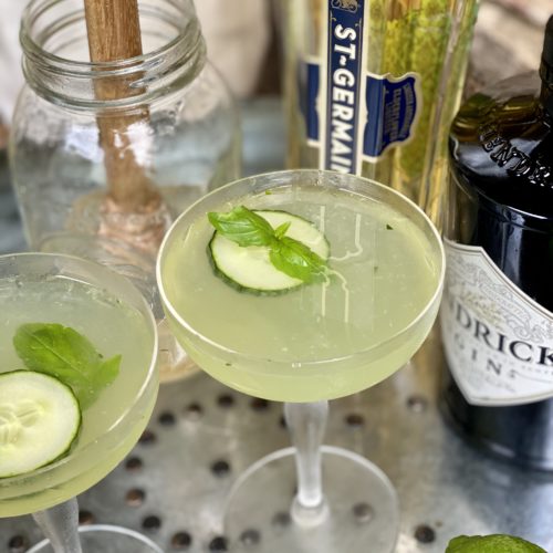 Cucumber Basil Martini